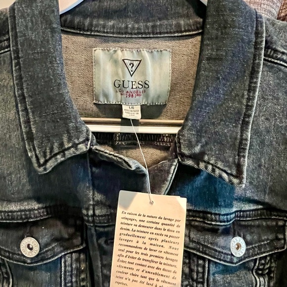 GUESS Denim Sleeveless Jacket - Picture 3 of 4